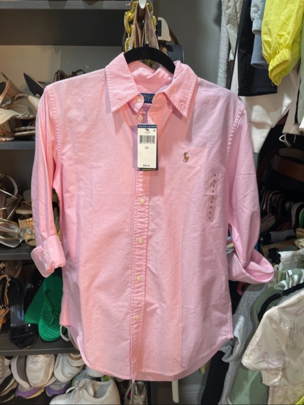 Ralph Lauren women Pink Oxford Button-Down Shirt